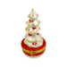 White Christmas Tree for Holiday Cheer Porcelain Limoges christmas tree French Trinket Box