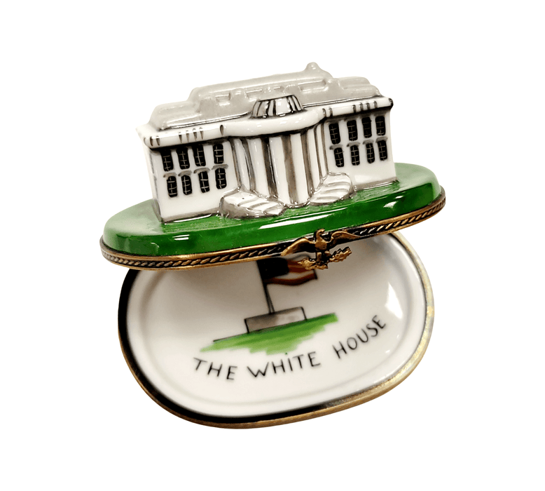 White House Elegance Limoges Box for Collectors Porcelain Limoges united states monuments French Trinket Box