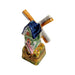Windmill Delight for Collectors Porcelain Limoges Beach Ocean World Travel French Trinket Box