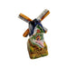Windmill Delight for Collectors Porcelain Limoges Beach Ocean World Travel French Trinket Box