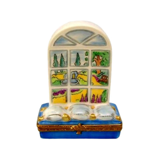 Garden View Limoges Box for Home Decor Porcelain Limoges Garden home French Trinket Box