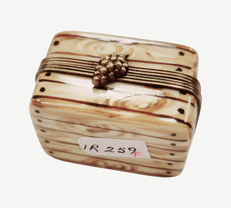 Wine Box Limoges Treasure for Wine Lovers Porcelain Limoges wine French Trinket Box