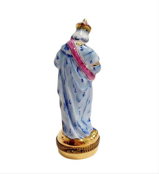Wiseman 2 Nativity Gold Bottom Limoges Box Porcelain Figurine-nativity limoges boxes religion-CHGOLDDWISEMAN1