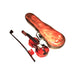 Wood Violin in Brown Case Limoges Box Porcelain Figurine-Music LIMOGES BOXES dance-CH11M167