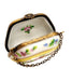 Yellow Floral Limoges Purse for Elegant Collectors Porcelain Limoges purse trinket box limoges French Trinket Box