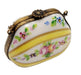 Yellow Floral Limoges Purse for Elegant Collectors Porcelain Limoges purse trinket box limoges French Trinket Box