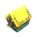 Yellow Green Bird House-Limoges Box birds garden-CH6D175