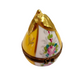 Yellow Pear Floral Limoges Box for Collectors Porcelain Limoges fruit French Trinket Box