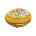 Yellow Porcelain Egg Box for Elegant Gifts Porcelain Limoges egg French Trinket Box