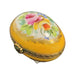 Yellow Porcelain Egg Box for Elegant Gifts Porcelain Limoges egg French Trinket Box