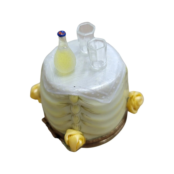 Yellow Rose Trinket Box for Romantic Occasions Porcelain Limoges traditional wedding special home furniture limoges boxes French Trinket Box