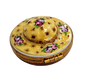 Yellow Roses Hat Limoges Box for Elegant Decor Porcelain Limoges shoe figurine LIMOGES BOXES French Trinket Box