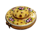Yellow Roses Hat Limoges Box for Elegant Decor Porcelain Limoges shoe figurine LIMOGES BOXES French Trinket Box