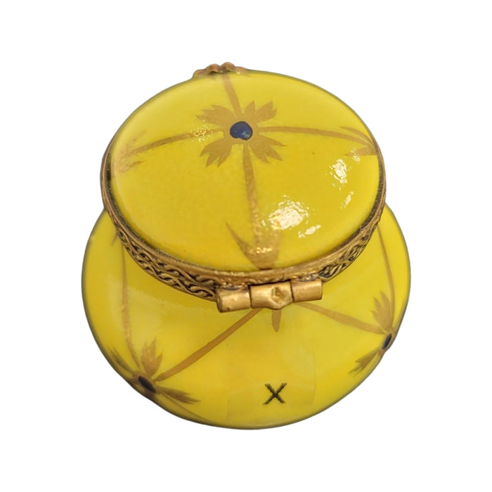 Yellow Round Pill-LIMOGES BOXES traditional-CH11M311
