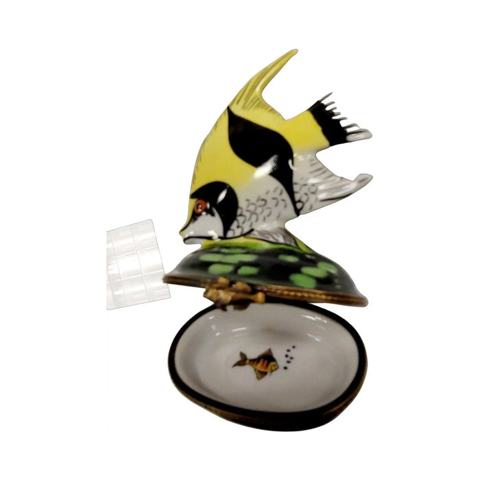 Yellow Tropical Fish Limoges box, an heirloom-quality piece for collectors