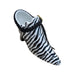 Zebra Print Shoe Elegance for Fashion Lovers Porcelain Limoges shoe figurine French Trinket Box