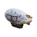Zeppelin Balloon Limoges Box for Collectors Porcelain Limoges vehicle travel French Trinket Box