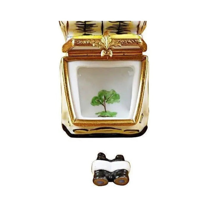 Gift idea for someone who loves France: Africa Safari Vehicle with Binoculars Limoges box