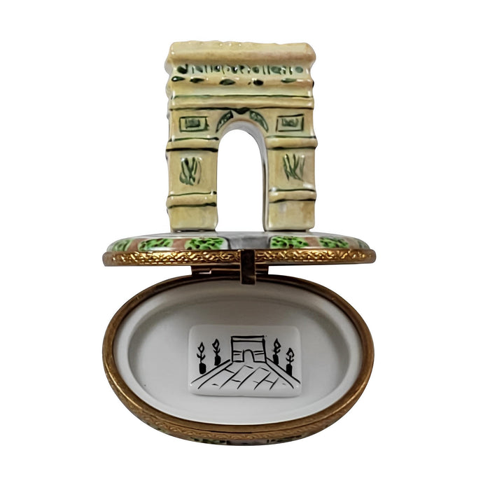 Arc De Triomphe Limoges Box for Parisian Collectors Porcelain Limoges France monument paris French Trinket Box
