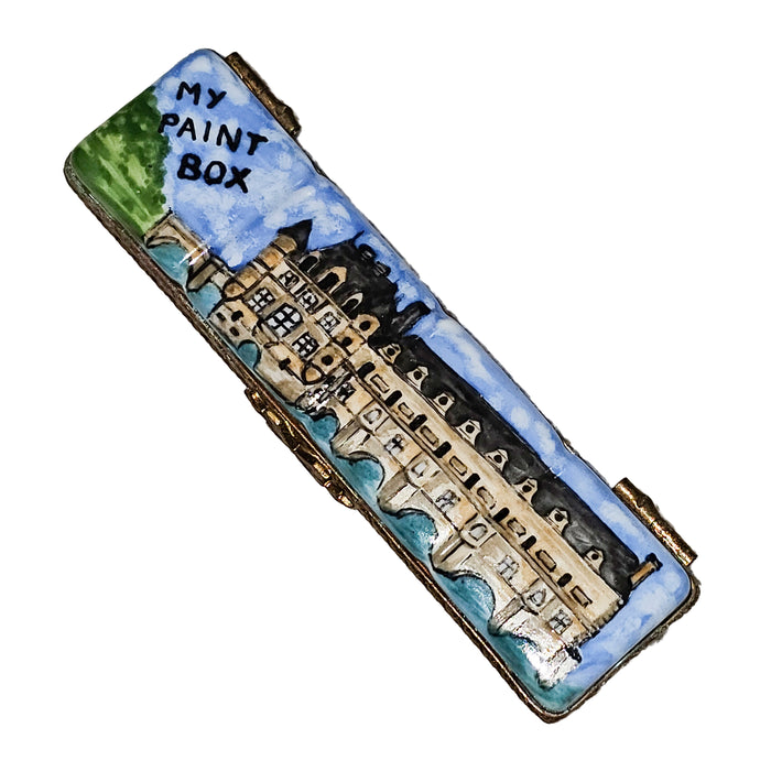 Artistic Limoges Watercolor Box for Art Lovers Porcelain Limoges art fine French Trinket Box