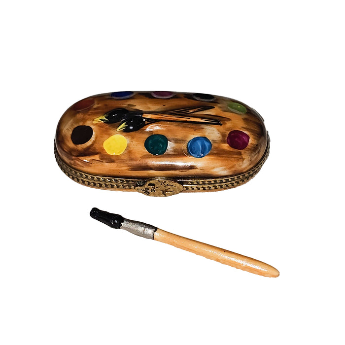 Artistic Palette Limoges Box for Art Lovers Porcelain Limoges art fine French Trinket Box