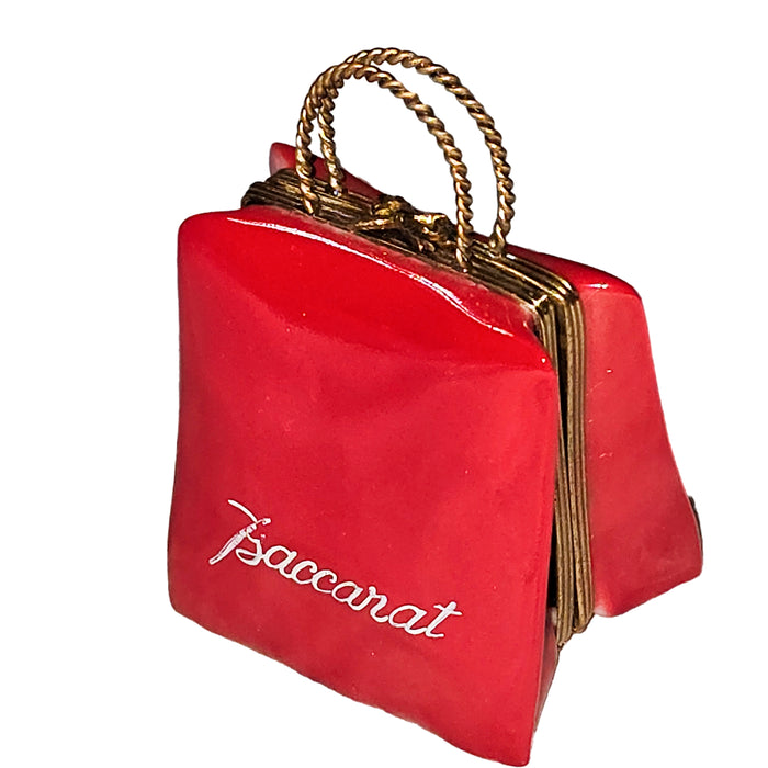 Baccarat Luxury Box for Collectors Porcelain Limoges purse Bag French Trinket Box