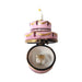 Hand-painted Birthday Cake with Candle Limoges porcelain, French artistry for lovers of fine art
