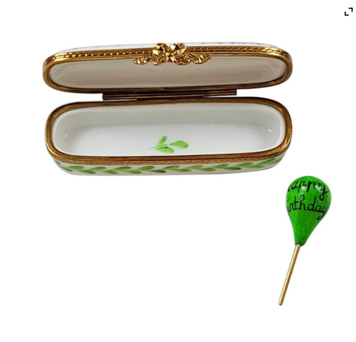 OBLONG HAPPY BIRTHDAY BOX WITH BALLOON.