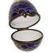 Blue Elegance Egg Box for Collectors Porcelain Limoges egg French Trinket Box