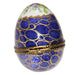Blue Elegance Egg Box for Collectors Porcelain Limoges egg French Trinket Box