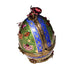 Blue Green Egg Box for Collectors Porcelain Limoges Egg perfume French Trinket Box
