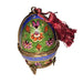 Blue Green Egg Box for Collectors Porcelain Limoges Egg perfume French Trinket Box