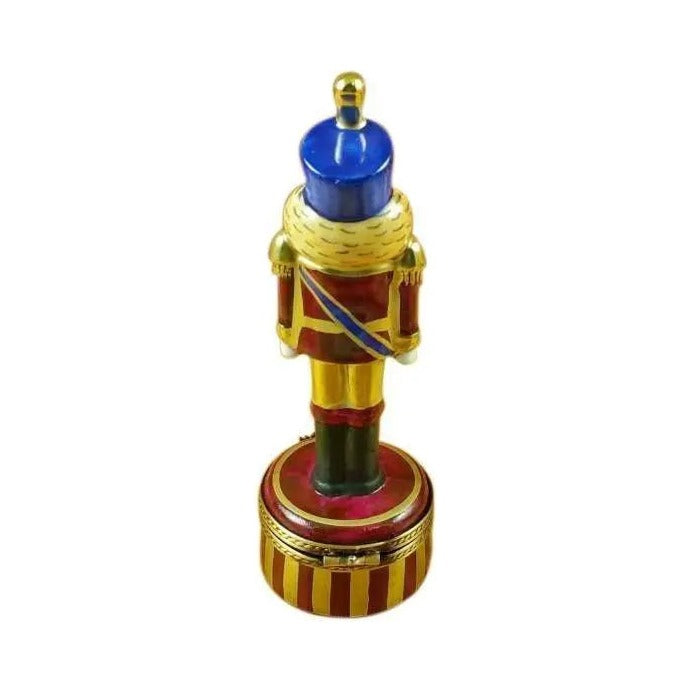 The painter's artistry shows on this Burgundy Nutcracker Limoges box