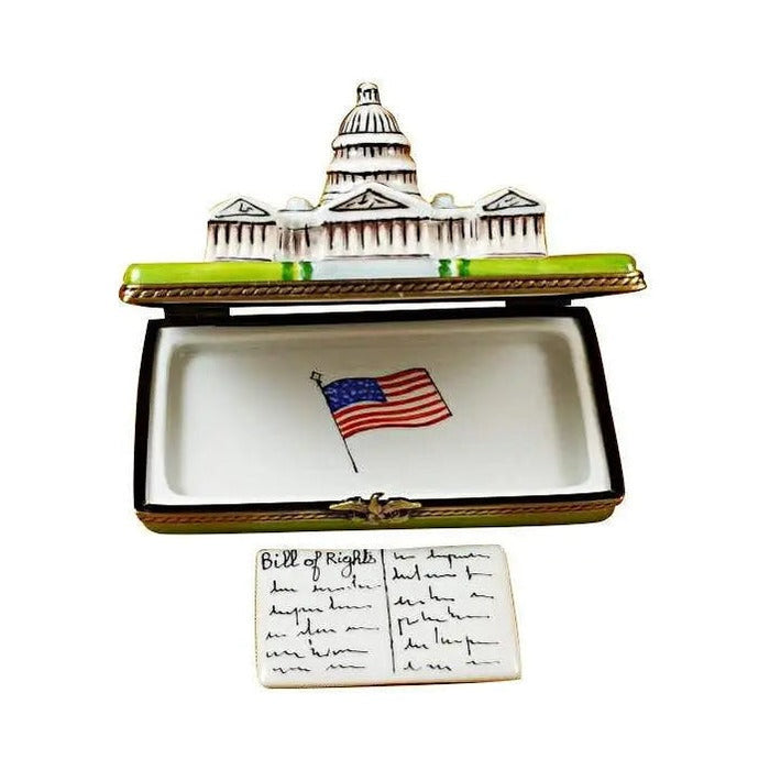 The Capitol Dome with Removable Bill of Rights, a Limoges keepsake with true French charm
