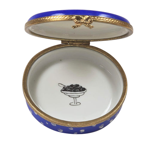 Caviar Limoges Box for Elegant Gifting Porcelain Limoges food French Trinket Box
