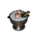 Champagne Celebration Box for Collectors Porcelain Limoges wine spirit French Trinket Box