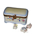 Charming Baby Animal Box for Nursery Porcelain Limoges baby kids French Trinket Box