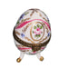 Charming Floral Egg Box for Home Decor Porcelain Limoges egg French Trinket Box