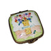 Charming Flower Vase Box for Collectors Porcelain Limoges Square French Trinket Box
