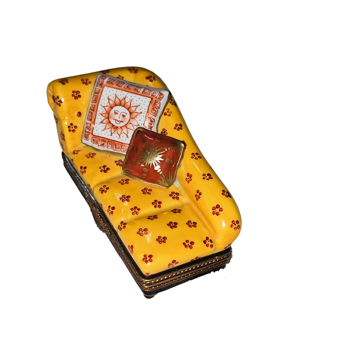 Charming Limoges Couch for Home Decor Porcelain Limoges furniture French Trinket Box