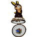 Chocolate Rabbit Keepsake Box Porcelain Limoges Easter Rabbit French Trinket Box