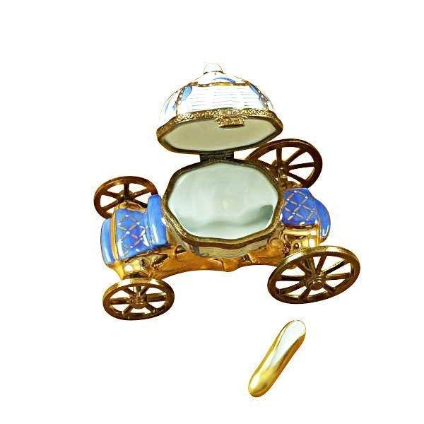Cinderella Carriage with Shoe Limoges Box – French Porcelain