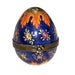 Cobalt Blue Egg Box for Collectors Porcelain Limoges egg French Trinket Box