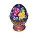 Colorful Floral Egg Delight for Home Decor Porcelain Limoges egg French Trinket Box