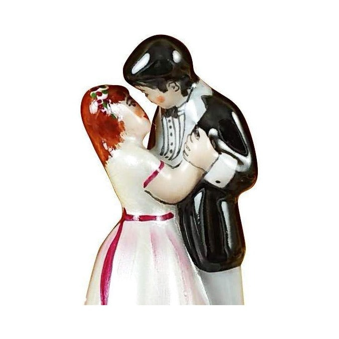 Gift idea for someone who loves France: Dancing Bride Groom for Wedding Day Limoges box