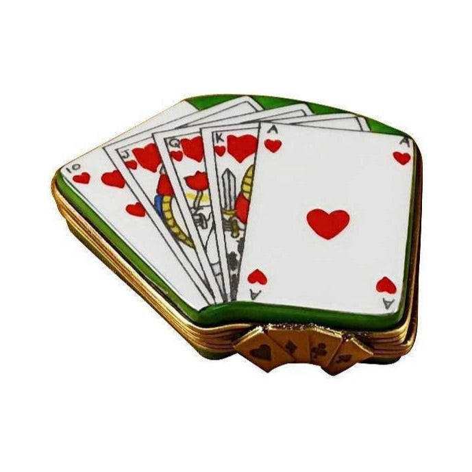 Deck of Cards by Rochard, an authentic French Limoges box from Limoges Boutique