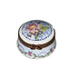 Floral Elegance for Collectors Porcelain Limoges Round French Trinket Box
