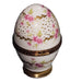 Delicate Pink Floral Egg Box for Home Decor Porcelain Limoges egg French Trinket Box