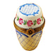 Tall Blue and White Limoges Box