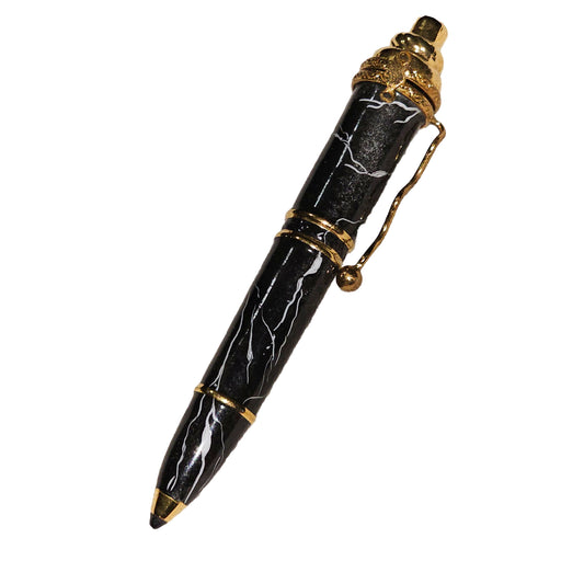 Elegant Black Marble Pen for Professionals Porcelain Limoges professional French Trinket Box